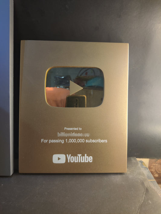 Golden Play Button (2025 new version) 10*12