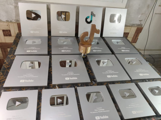 Silver Play Button (2024 version) 10*12inch