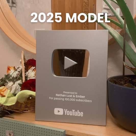 Silver Play Button (2025 new small version) 8*10inch