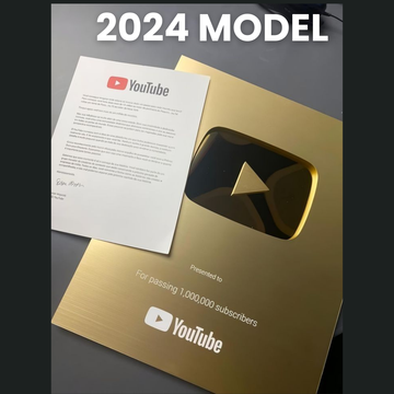 Golden Play Button (2024 version) 14*17inch