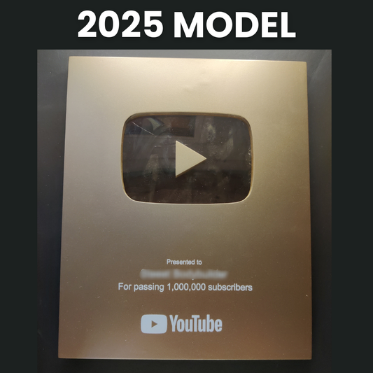Golden Play Button (2025 new version) 10*12
